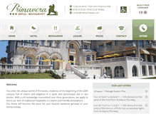 Tablet Screenshot of hotel-primavera.com